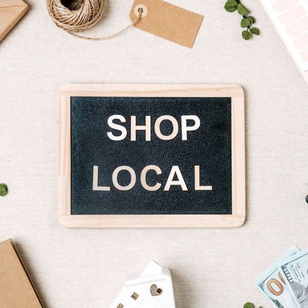 shop local sign