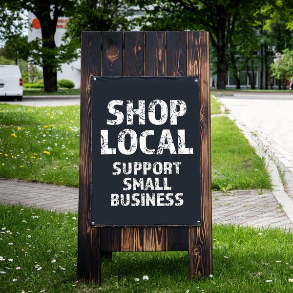 shop local sign