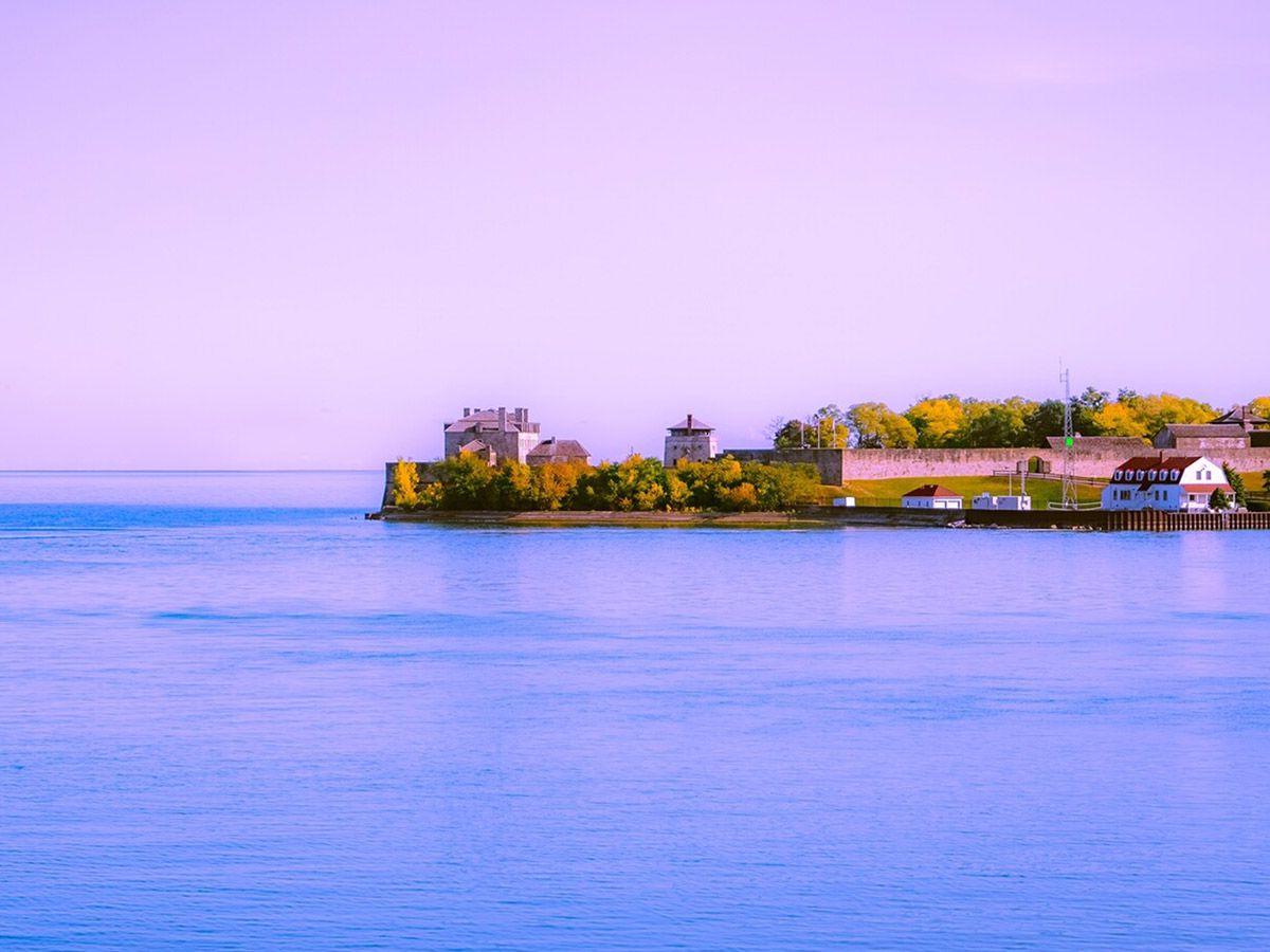 Purple Fortress limited photo print of Fort Niagara for sale from Canadian artist ST4M1NA.