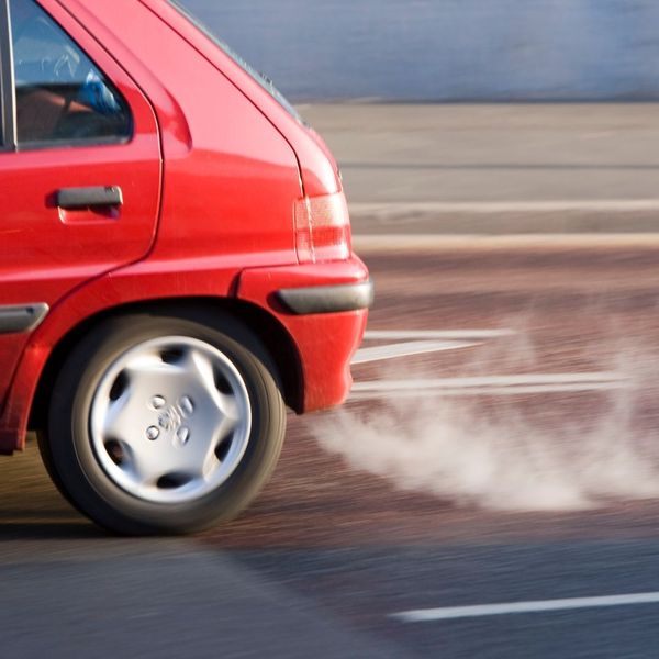 Smog coming out of a car