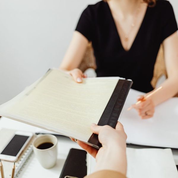 Handing over documents