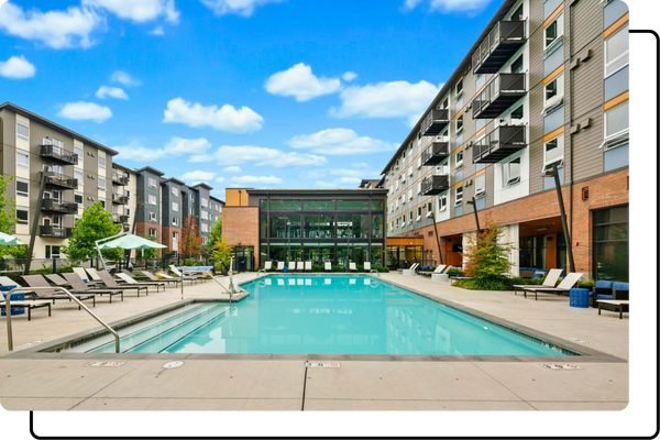 condo property with pool