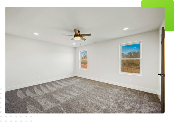 clean floor in a empty room