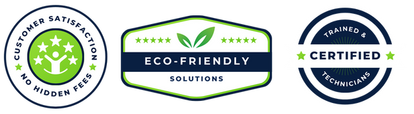 Badge 1: Customer Satisfaction & No Hidden Fees Badge 2: Eco-Friendly Cleaning Solutions Badge 3: Trained & Certified Technicians Badge 1: Customer Satisfaction & No Hidden Fees Badge 2: Eco-Friendly Cleaning Solutions Badge 3: Trained & Certified Technicians