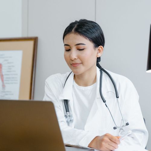 doctor conducting a Telehealth appointment