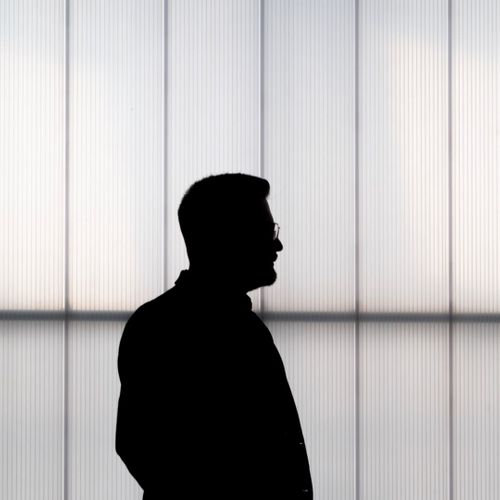 silhouette of a man silhouette of a man