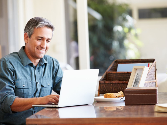 Man at desk