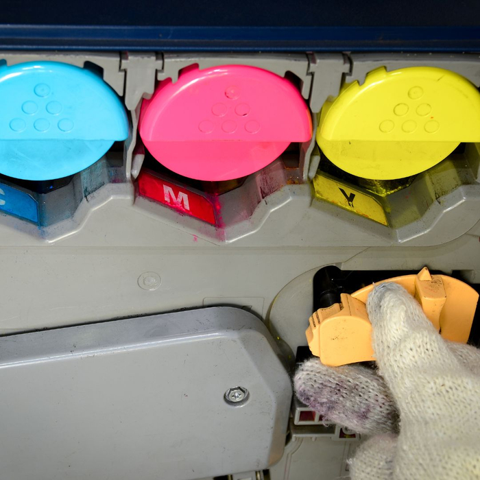 interior view of color copier