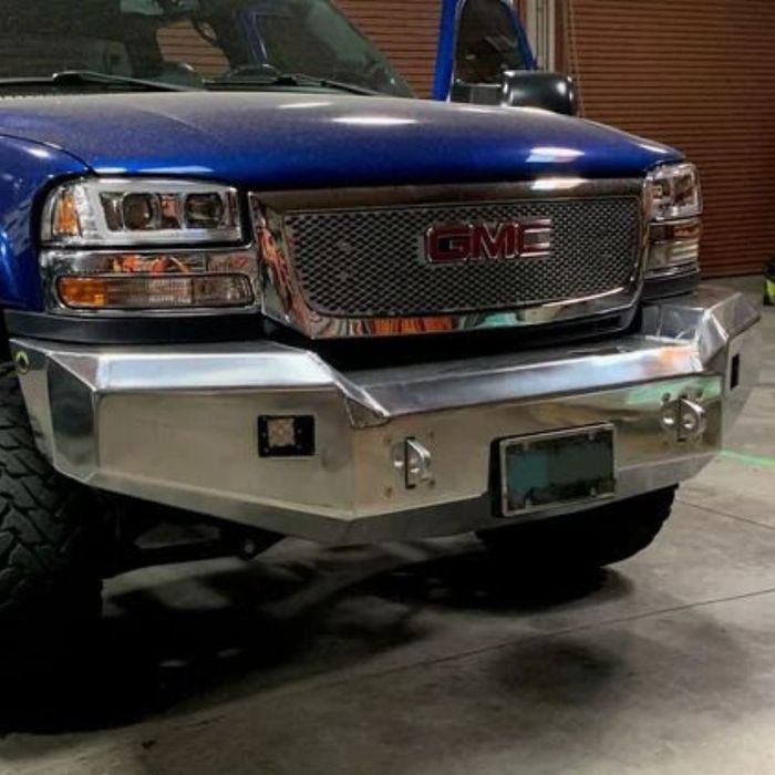pickup truck with new bumper