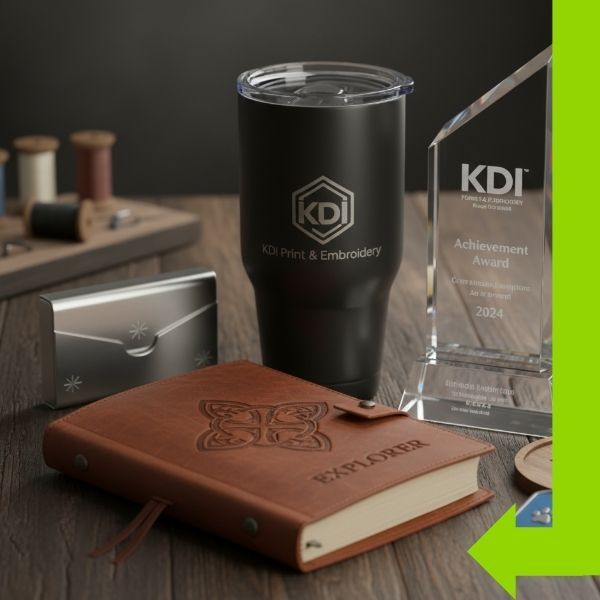 Products with laser engravings 