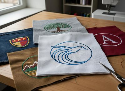 Collection of Embroidered Fabric Patches