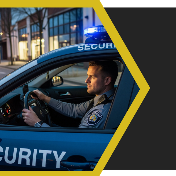 security patrol in a business area