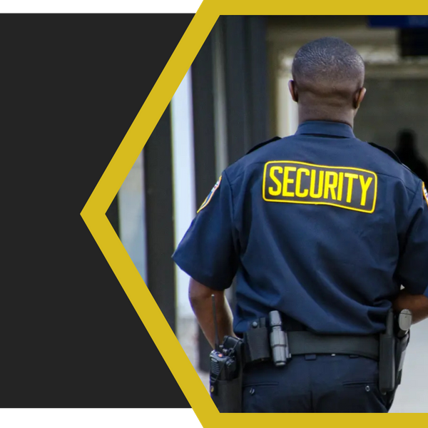 security guard walking a property