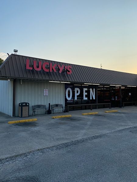 the outside of a sweepstakes location