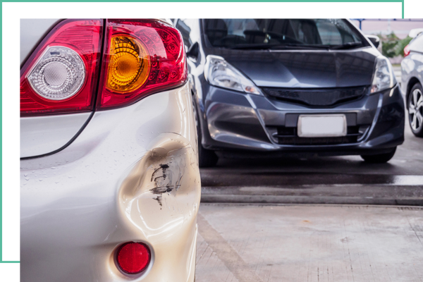 car dent.