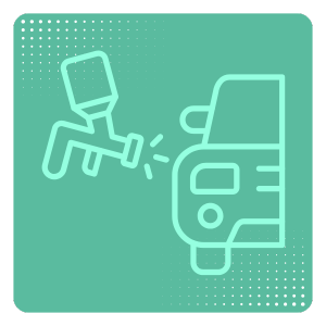 painting fresh paint on car