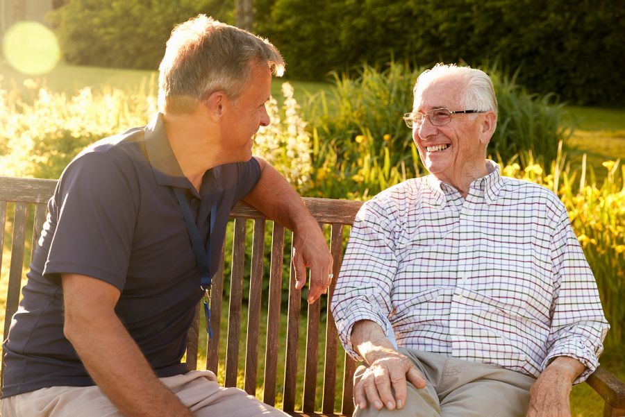Family member visiting resident Family member visiting resident
