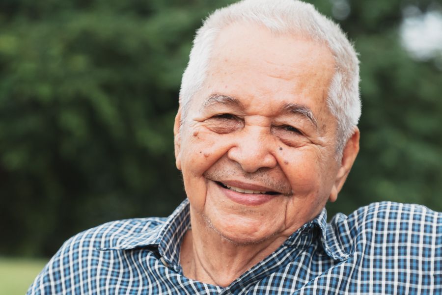 A happy old man