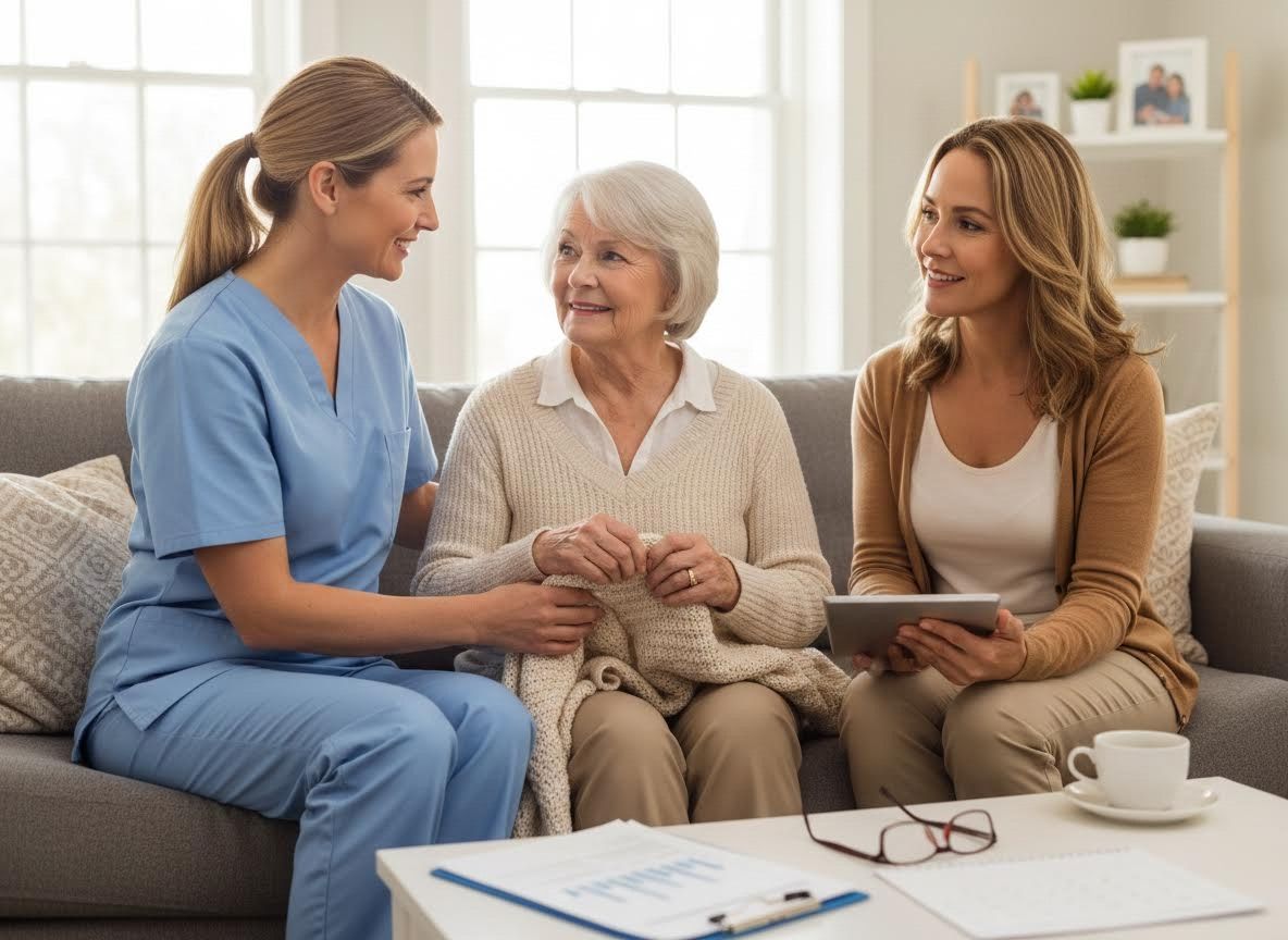 Caregiver Consultation with Senior and Family