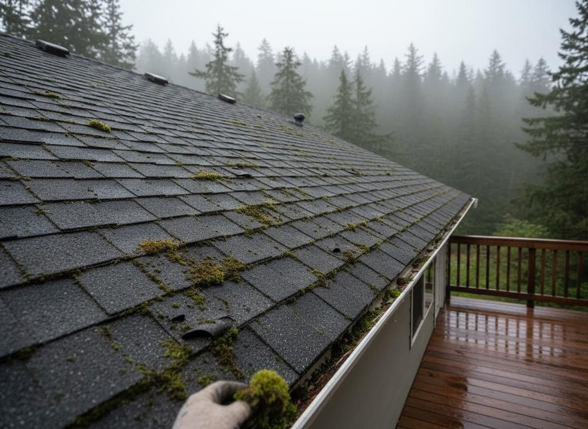 Mossy Roof and Gutter Cleaning
