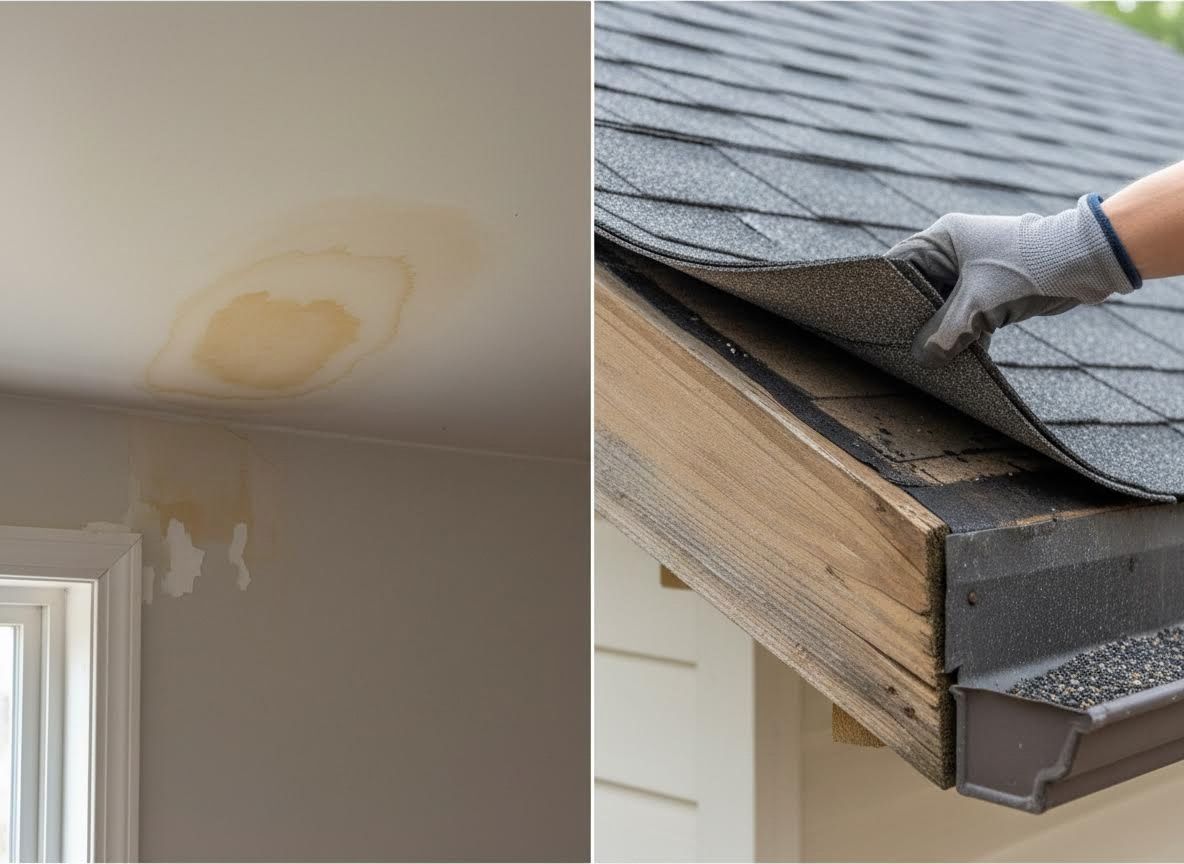 Roof Leak Damage and Repair
