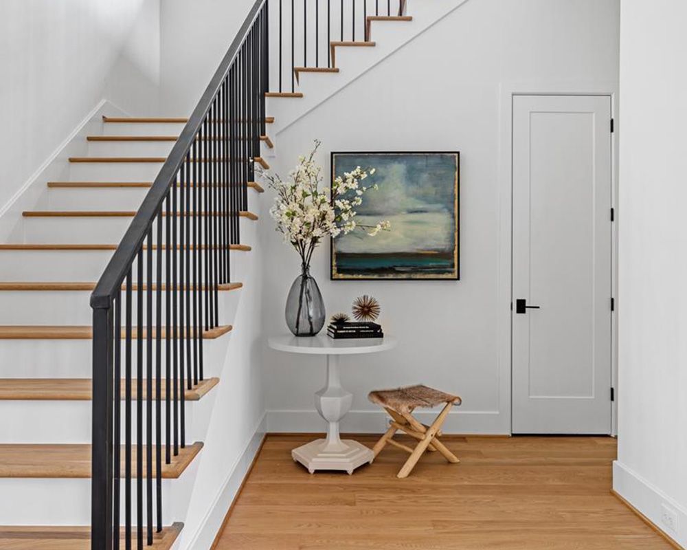 Image of stairs and entryway at luxury home