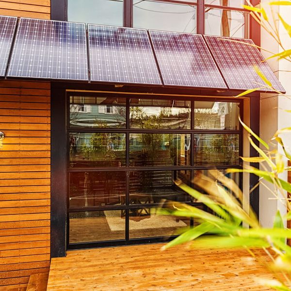 solar panels on house