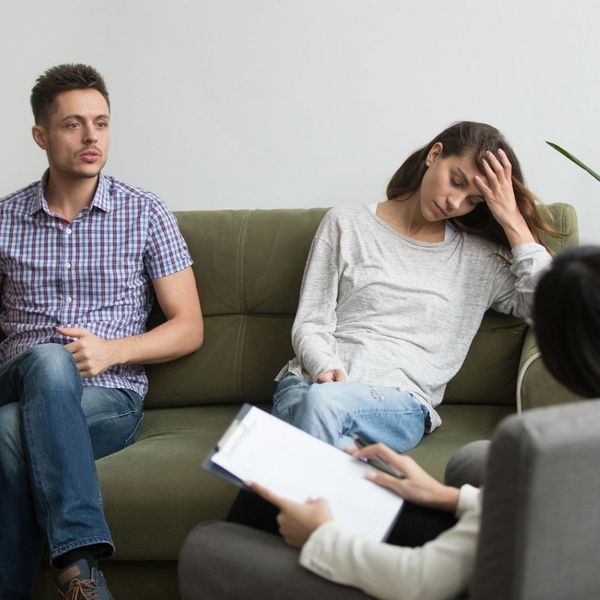 couple trying to have a discussion with another person