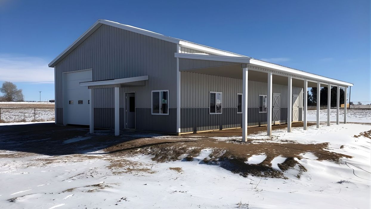 Agricultural building. Agricultural building.