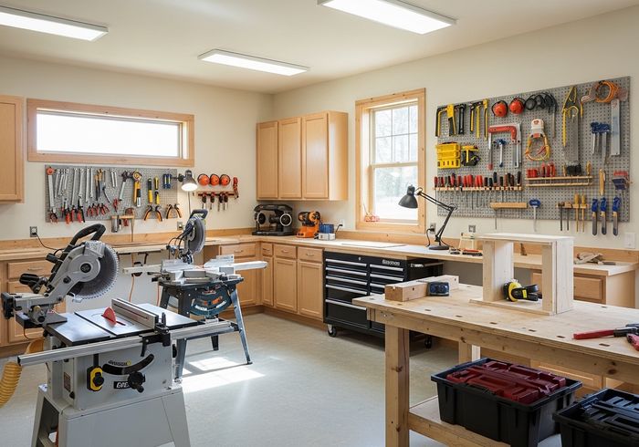 Well-Organized Home Workshop