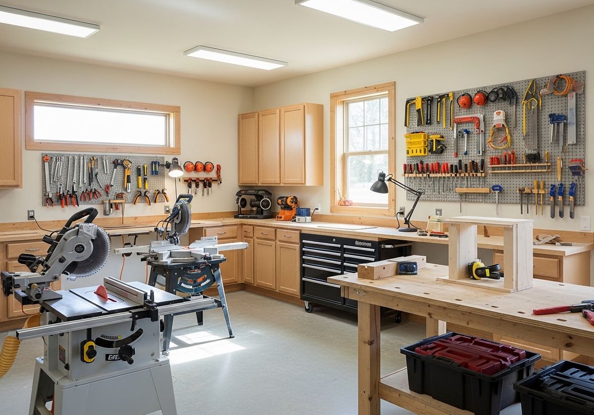 Well-Organized Home Workshop