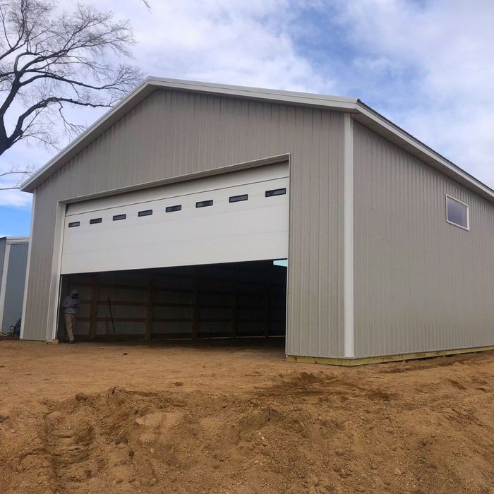 structure with garage door