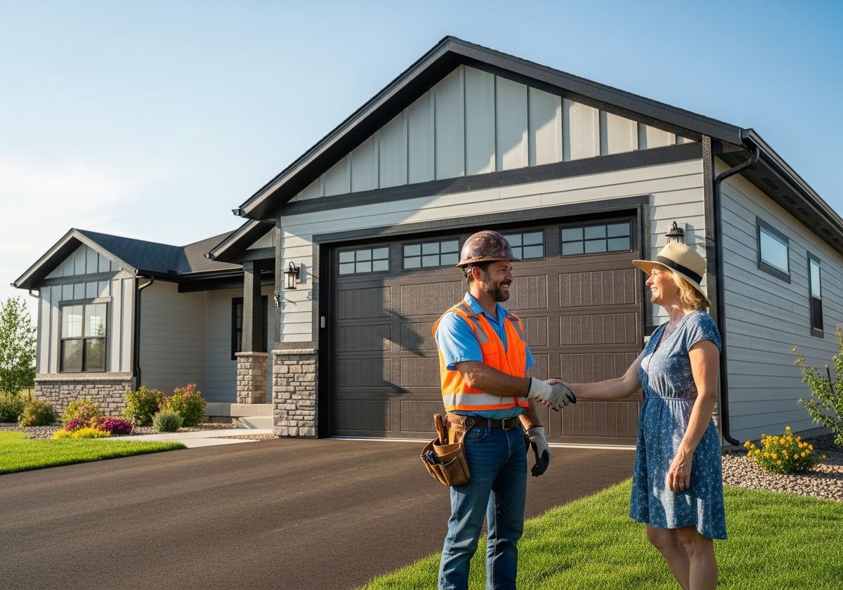 Home construction handshake