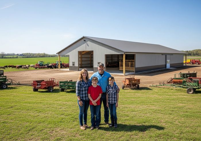 Family Portrait on Farm