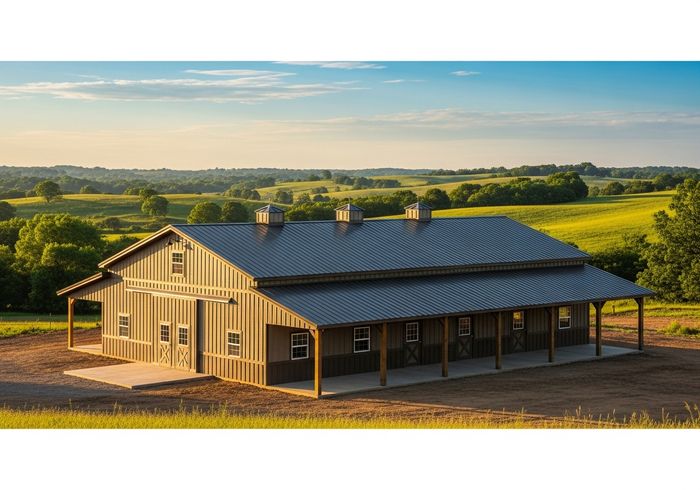 Pole Barn Home in Countryside