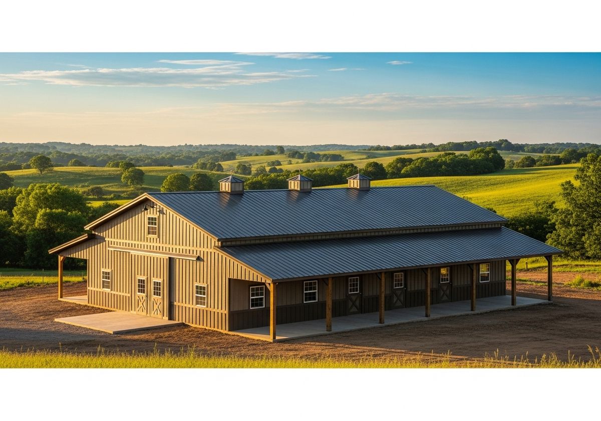 Pole Barn Home in Countryside
