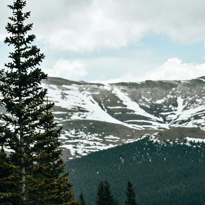 Colorado snowy mountains.