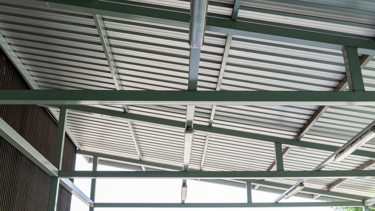 image of a steel building
