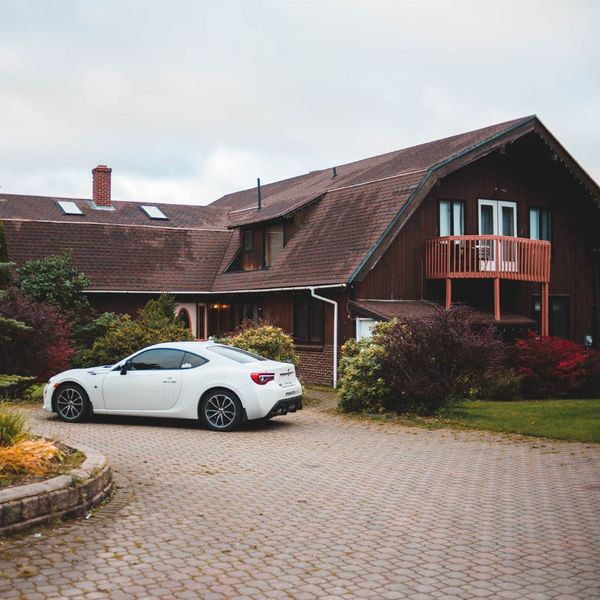 car outside of a home