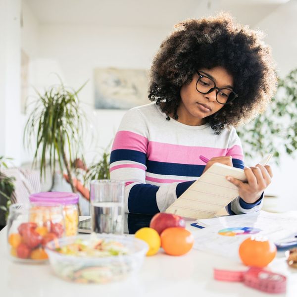 woman meal planning 