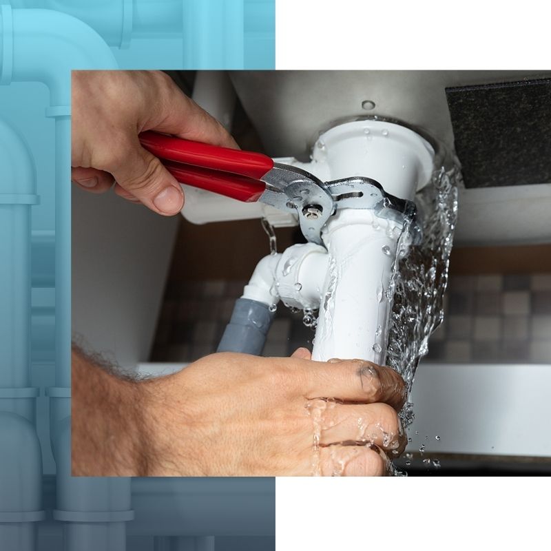 a leaking pipe being repaired Leak.jpg