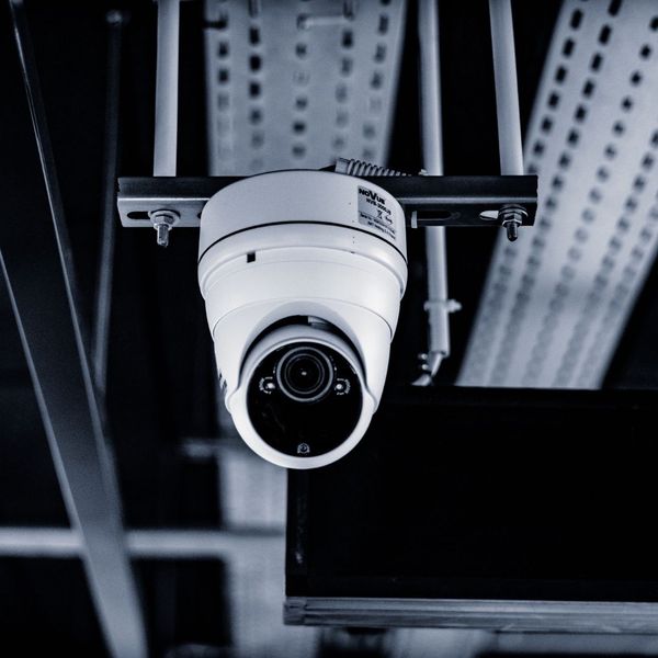 modern swiveling security camera