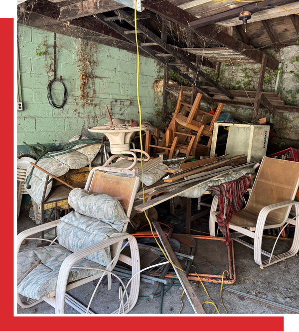 Pile of junk furniture