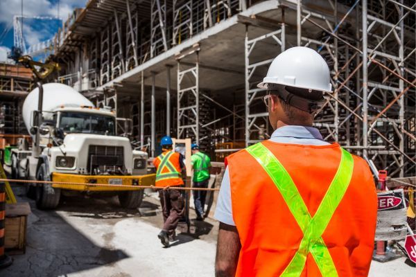 commercial construction workers