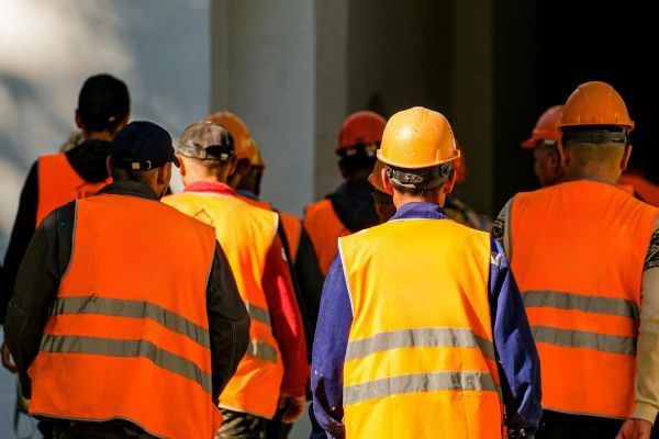 commercial construction team