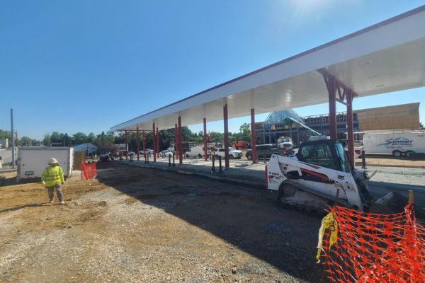 commercial contractors at work