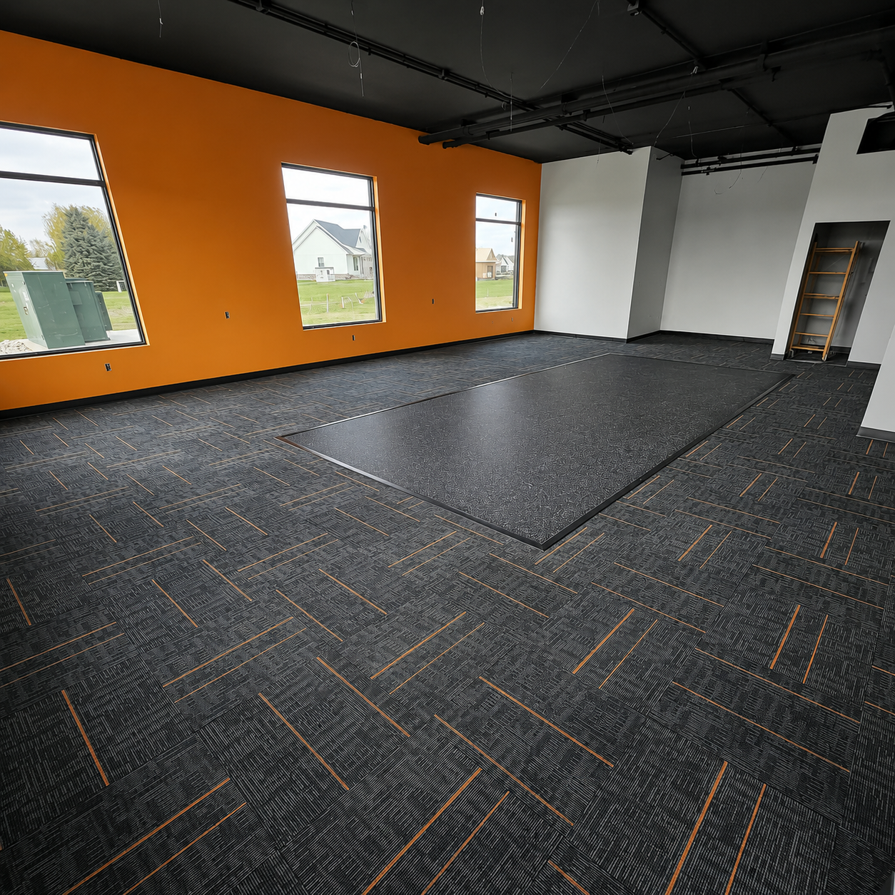 Carpet tile installation