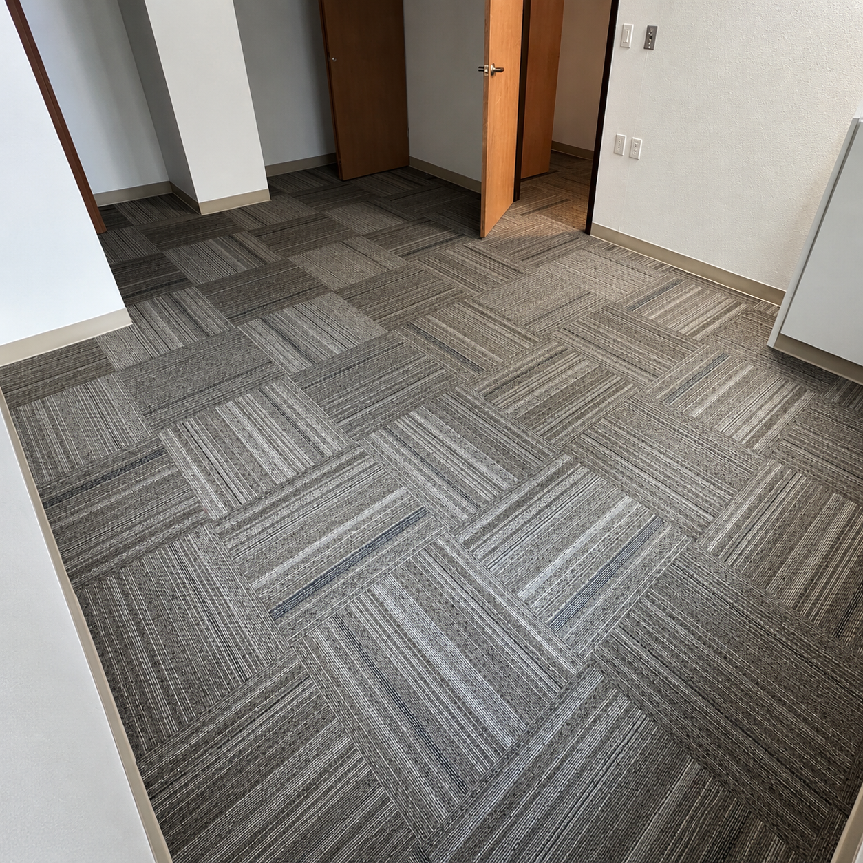 Carpet tile installation