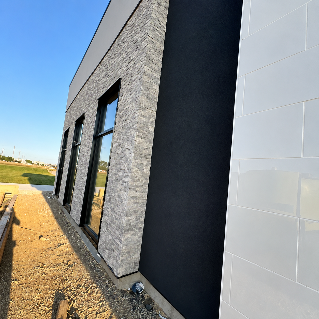 Stacked Stone Installation