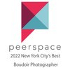 peerspace 2022 New York City's Best Boudoir Photographer logo